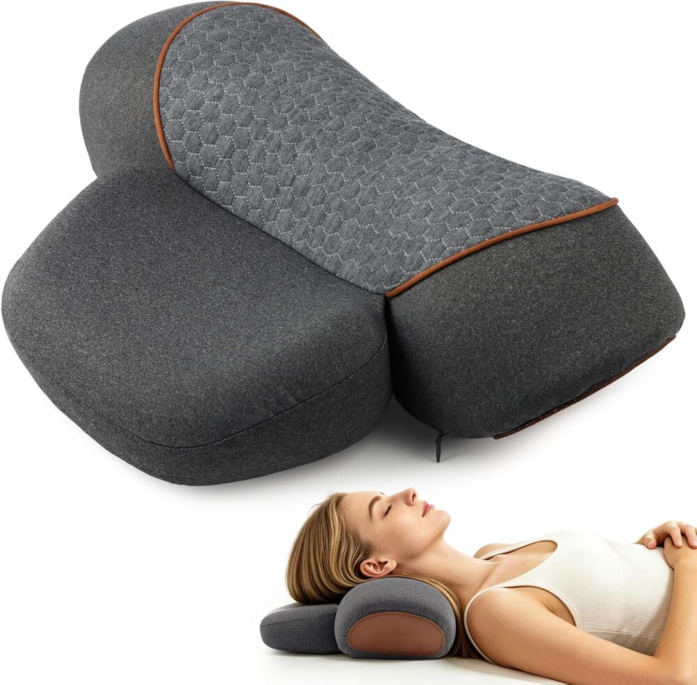 3 in 1 Heated Neck Massage Pillow Support for Neck Hump